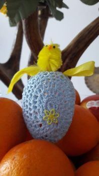 Wielkanocne jajo - błękitne małe